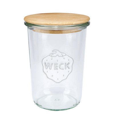 WECK-Sturzglas 850ml + Holzdeckel