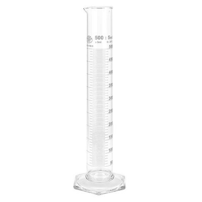 Messzylinder 500ml weiss graduiert HF