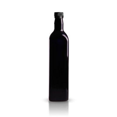 Violettglas Ölflasche 750ml mit Schraubverschluss