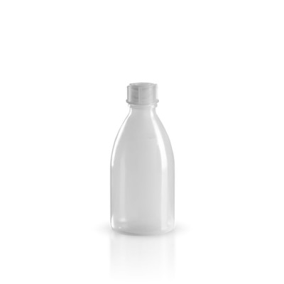 100ml PE Laborflasche Enghals + Verschluss
