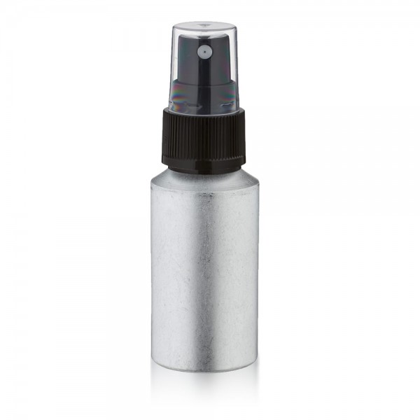 30ml Aluminium Flasche matt mit Pumpzerstäubern