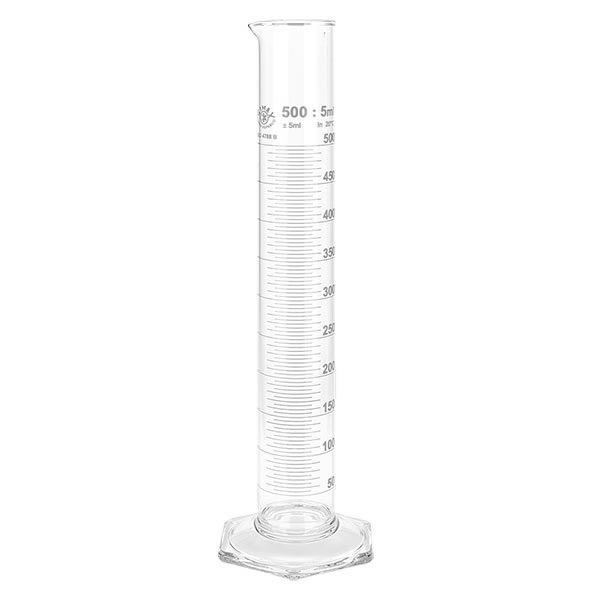 500ml Kunststoff Messzylinder - Graduierter Labormesszylinder Für Flüssigkeiten