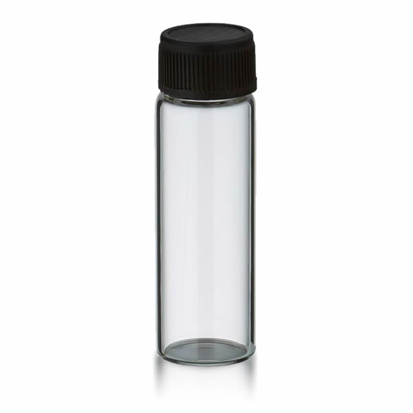Transparente Miniflasche 5ml mit Schraubverschluss