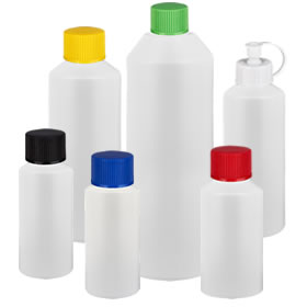 Zylinderflaschen HDPE Kunststoff