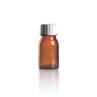 30ml Euro-Medizinflasche mit weißem Verschluss