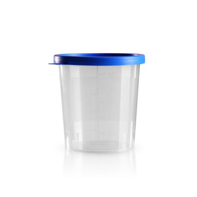 Urinbecher mit Schnappdeckel 125ml