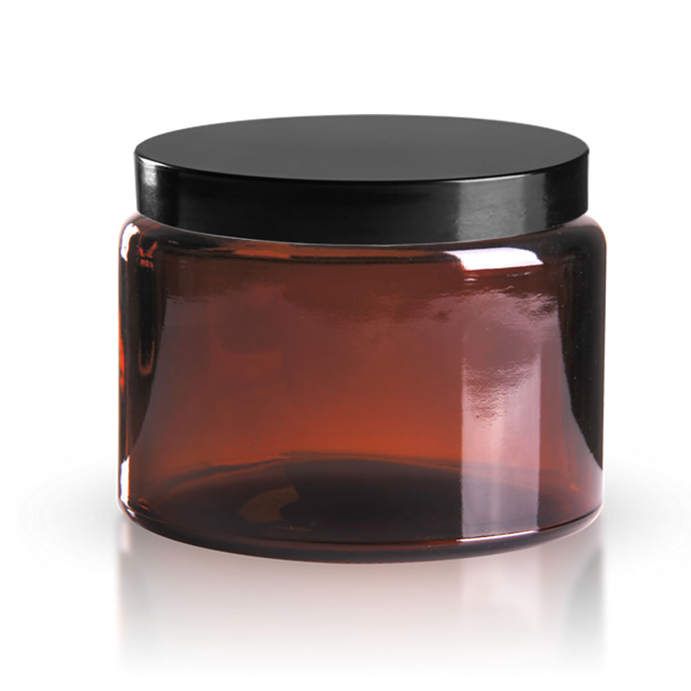 Braunglas Tiegel 500ml