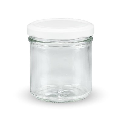 Marmeladenglas - Sturzglas 167ml mit weißem Deckel