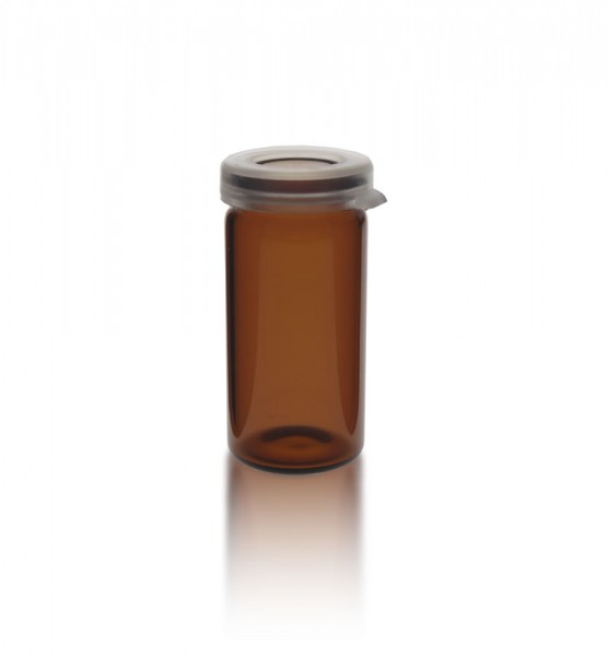 5ml Tablettenglas braun + Schnappdeckel