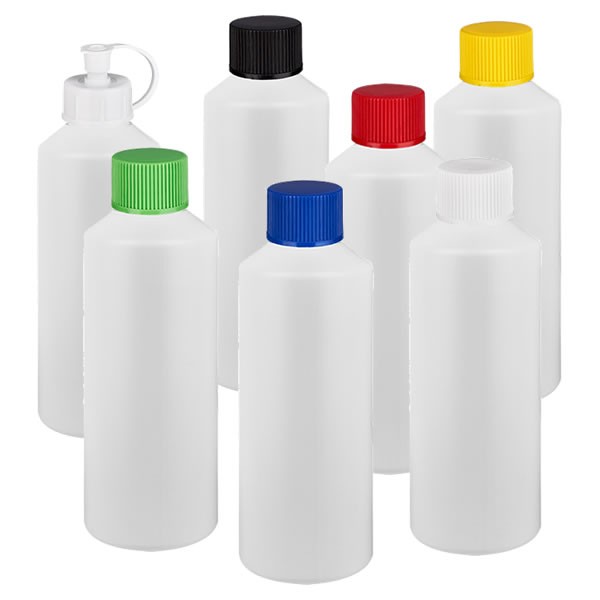 Zylinderflasche HDPE 100ml weiss