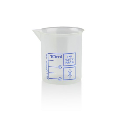 Messbecher / Griffinbecher Kunststoff 10ml