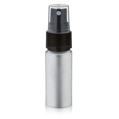 20ml Aluminium Flasche matt mit Pumpzerstäubern