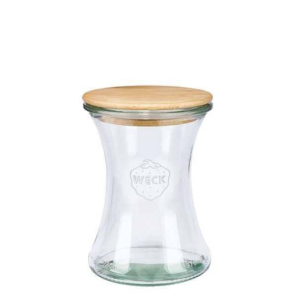 WECK-Delikatessenglas 370ml + Holzdeckel