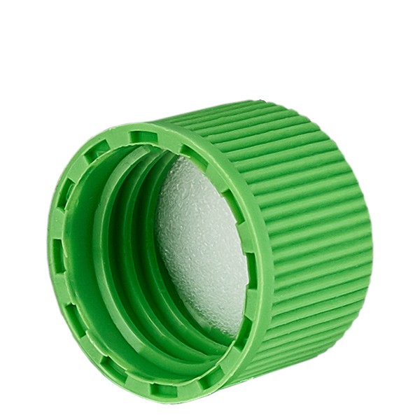 Schraubverschluss grün mit PE Einlage, S20x3