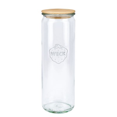 WECK-Zylinderglas 600ml + Holzdeckel