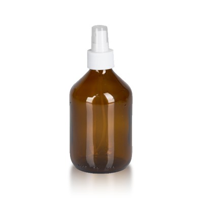 300ml Euro-Medizinflasche mit Zerstäuber weiß