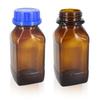 Quadratische Chemikalienflasche 500ml DIN54 Quadratische Chemikalienflasche 500ml DIN54