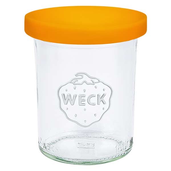Weck Sturzglas 160ml + Silikondeckel orange