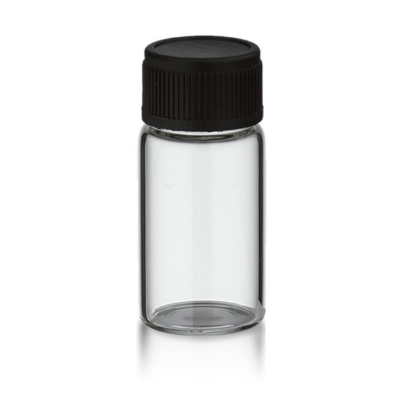 Mini Flasche 3ml klar+ M13 Schraubverschluss