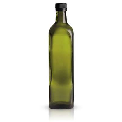 Eckige Glasflasche / Ölflasche mit Verschluss 750 ml