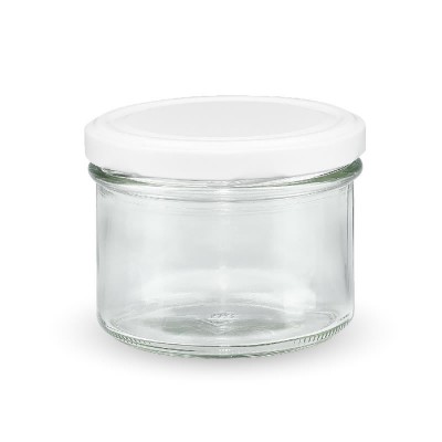 Marmeladenglas - Sturzglas 225ml mit weißem Deckel