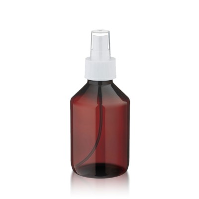 250ml PET Medizinflasche mit weißem Zerstäuber