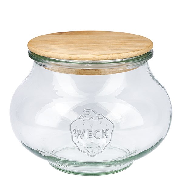 WECK-Schmuckglas 1062ml + Holzdeckel