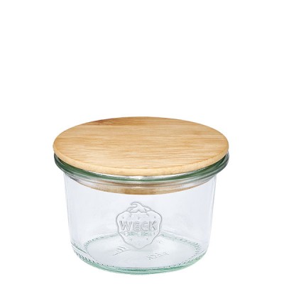 WECK-Mini-Sturzglas 80ml + Holzdeckel