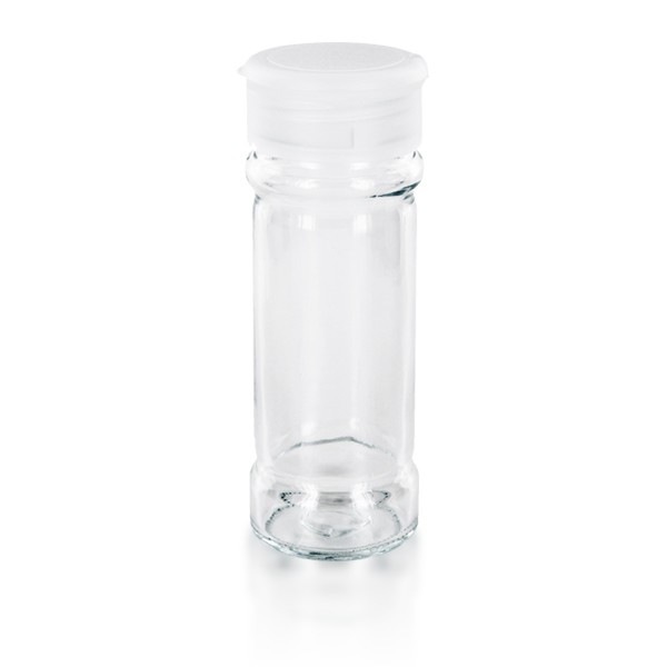 Gewürzglas 100ml + Streuverschluss transparent