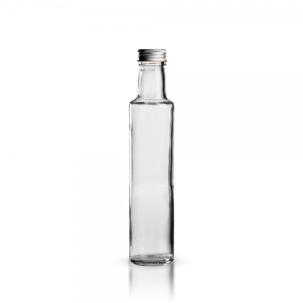 Runde Glasflasche mit Verschluss 250ml