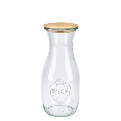 WECK-Saftflasche 530ml + Holzdeckel