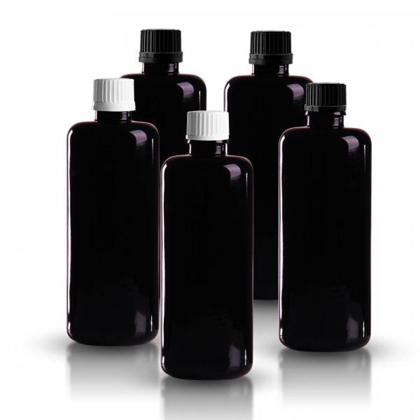 Violette Tropferflasche 100ml + Tropfverschluss