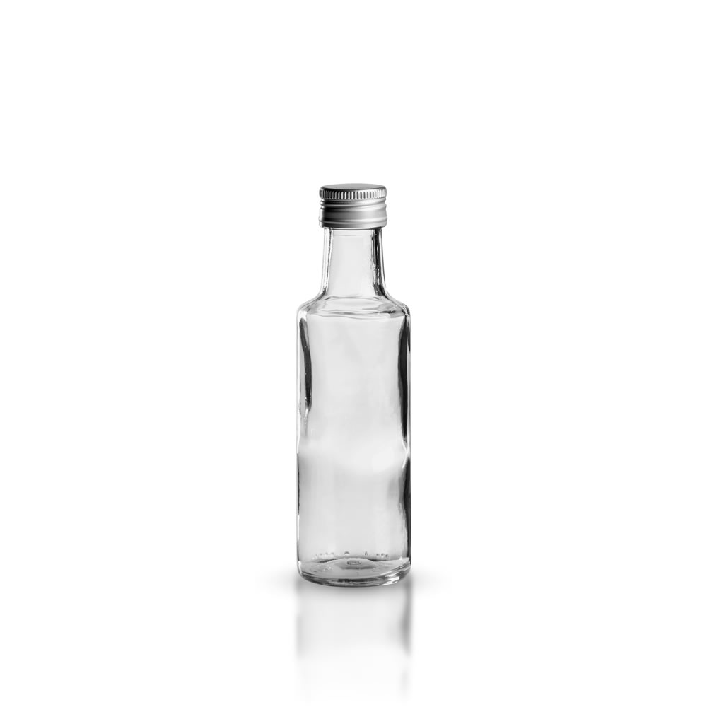 Runde Glasflasche mit Verschluss 100 ml