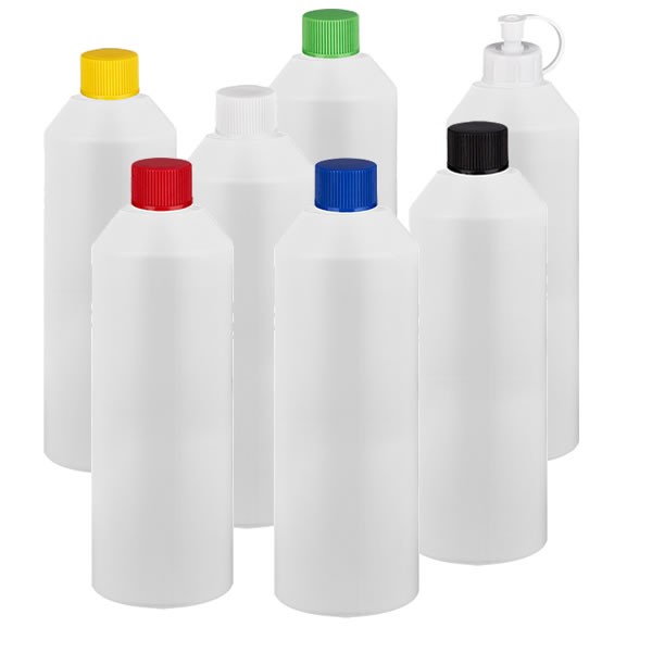 Zylinderflasche HDPE 250ml weiss