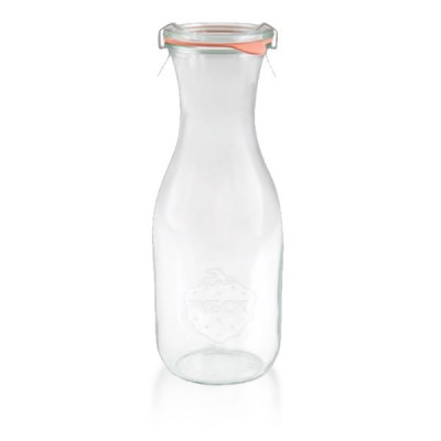 Weck Saftflasche - Einmachglas 1062ml komplett