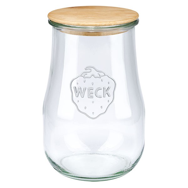 WECK-Tulpenglas 1750ml + Holzdeckel