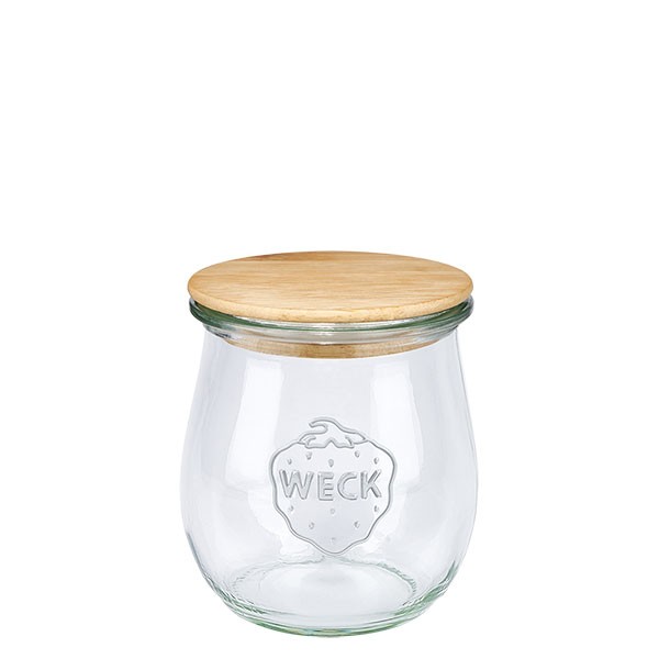 WECK-Mini-Tulpenglas 220ml + Holzdeckel