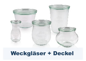 Weckgläser mit Deckel