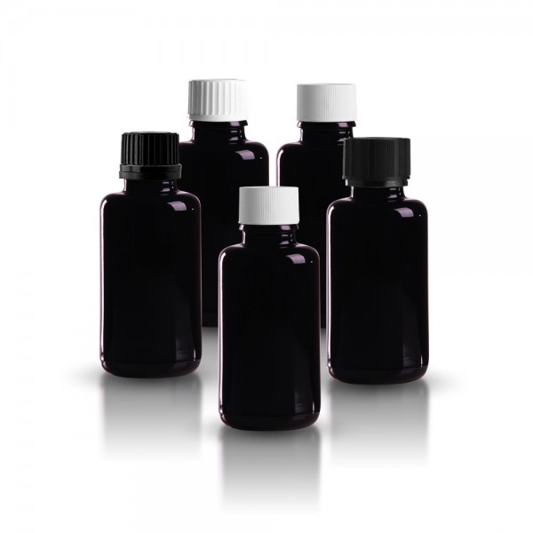 Violettglas Tropferflasche 30ml + Spezialverschluss