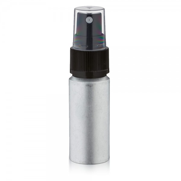 20ml Aluminium Flasche matt mit Pumpzerstäubern