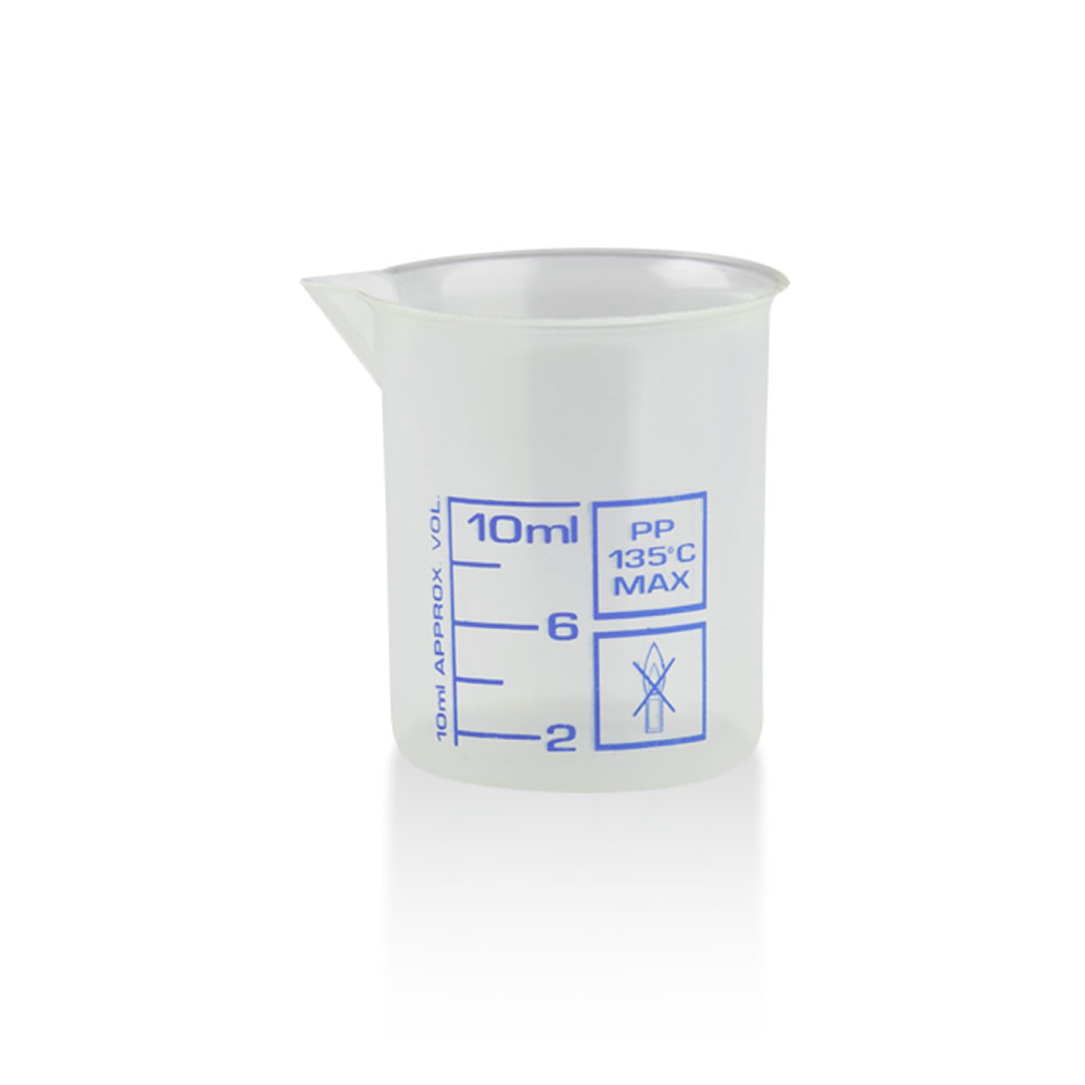 Messbecher / Griffinbecher 10 ml Kunststoff