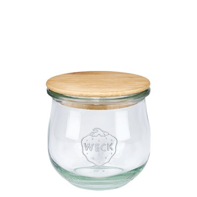 WECK-Tulpenglas 370ml + Holzdeckel