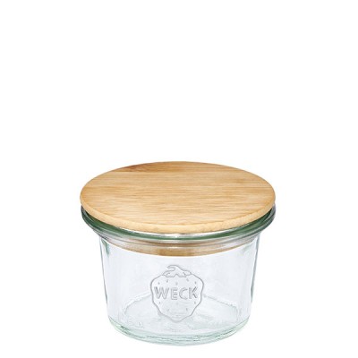 WECK-Mini-Sturzglas 35ml + Holzdeckel
