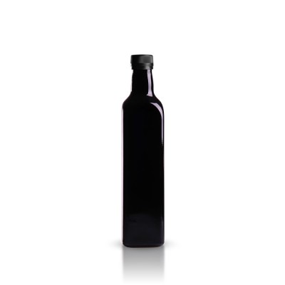 Violettglas Ölflasche 500ml mit Schraubverschluss