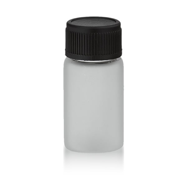 Mini Flasche 3ml gefrostet + M13 Schraubverschluss