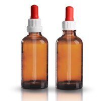 Braune 50ml Pipettenflasche mit Tropfpipette Braune 50ml Pipettenflasche mit Tropfpipette