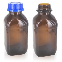 Quadratische Chemikalienflasche 1000ml DIN54 Quadratische Chemikalienflasche 1000ml DIN54