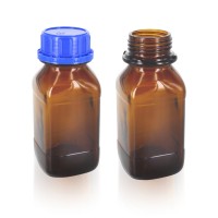 Vorschau: Quadratische Chemikalienflasche 250ml DIN45 Vorschau: Quadratische Chemikalienflasche 250ml DIN45