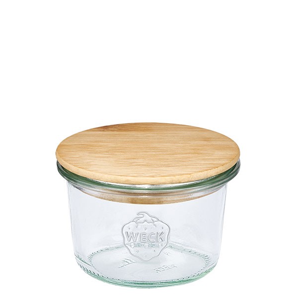 WECK-Mini-Sturzglas 80ml + Holzdeckel