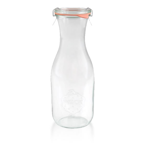 Weck Saftflasche - Einmachglas 1062ml komplett